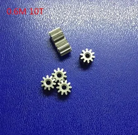 10pcs/lot 0.6 Modulus 10 Teeth Holes 2.23mm Tooth metal Gear Small Modulus Gears and copper gear