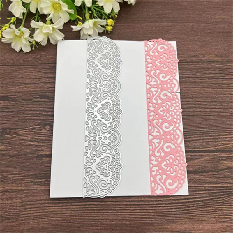 Textured Lace Metal Cutting Dies Diy Scrapbooking Photo Album Decorative Embossing Paper Card Crafts