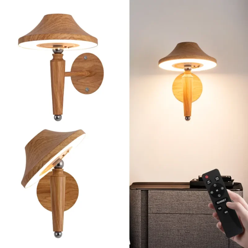 Creative Mushroom Wall Lamps Magnetic Universal Led Light Fixture Bedroom Bedside Living Room Aisle Charging Indoor Lighting CE
