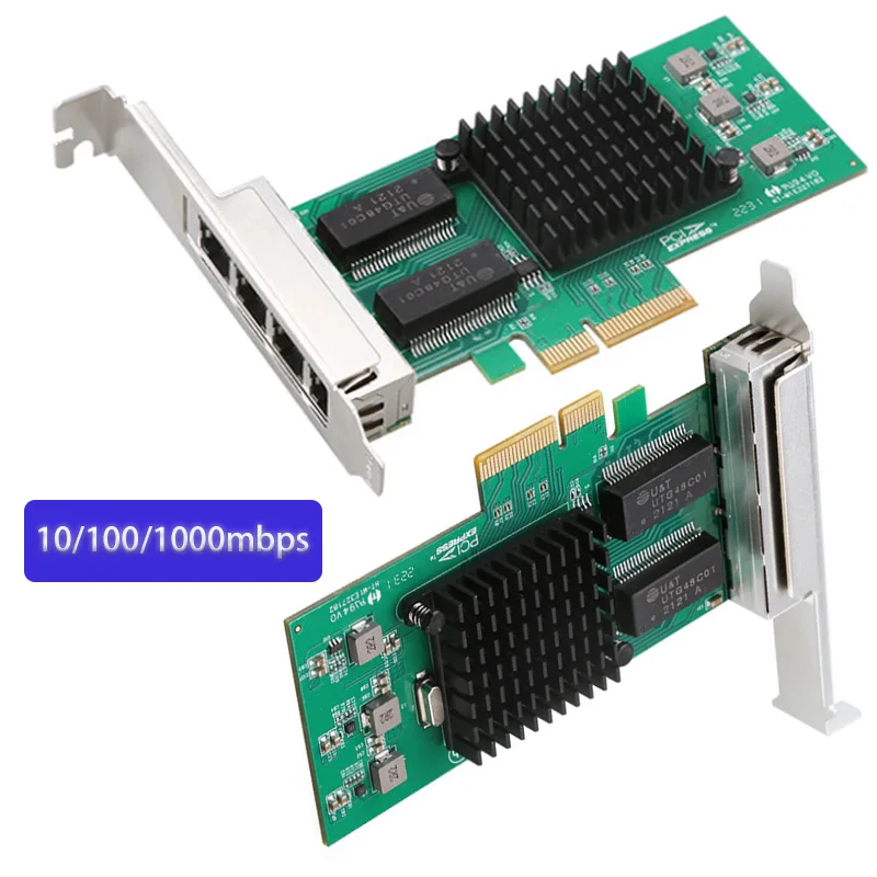 

Lan Card PCI-E to Ethernet 10/100/1000Mbps RJ-45 LAN Adapter PCIE Gigabit Server Network card Network adapter Game PCIE Card