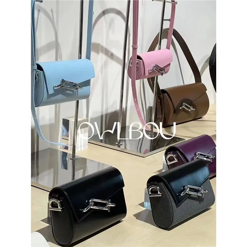 

Lock box bag for women, niche, high-end, stylish, small square bag, genuine leather one shoulder crossbody bag, underarm bag