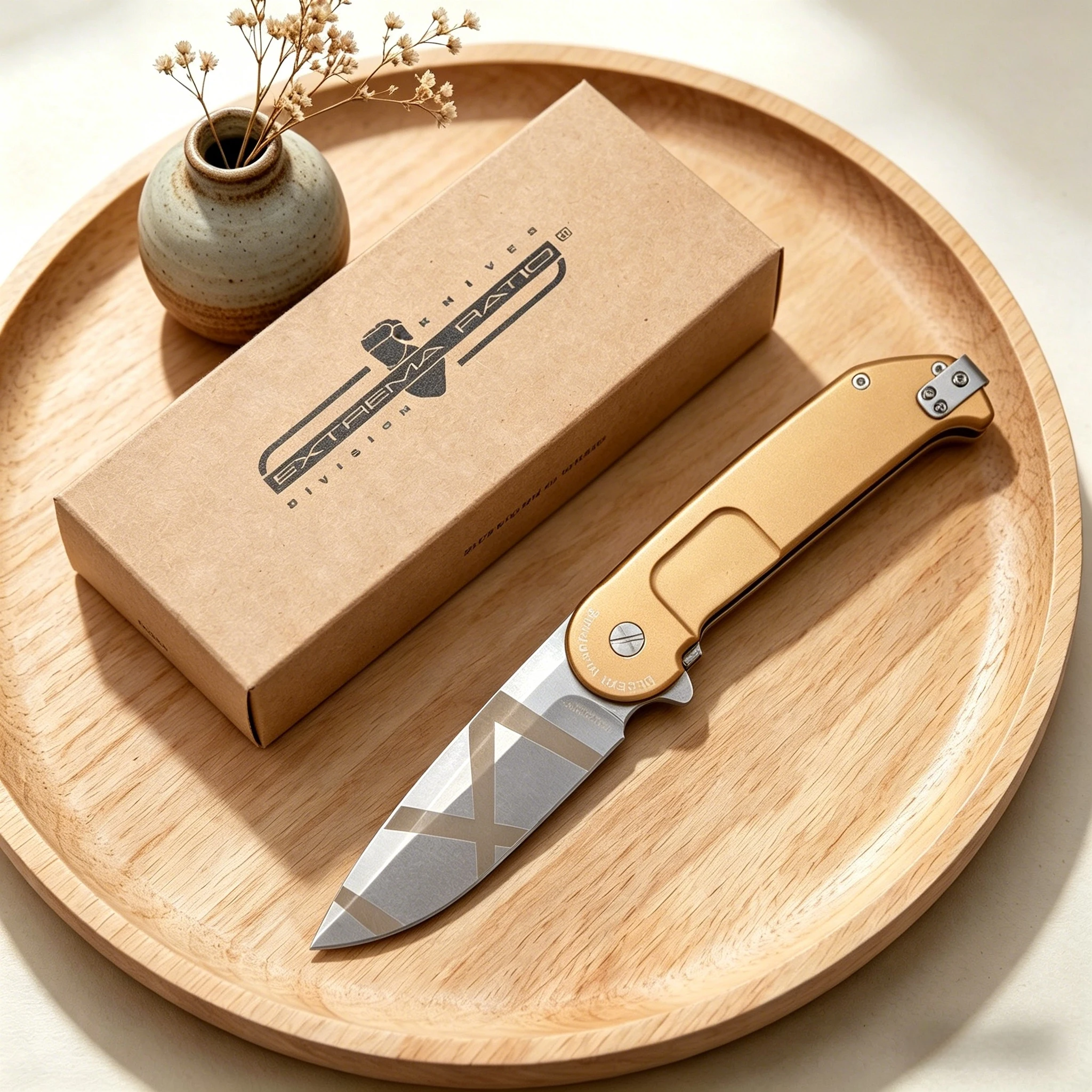 

multi-functional and convenient folding knife, made of N690 steel, suitable for fishing and fruit cutting