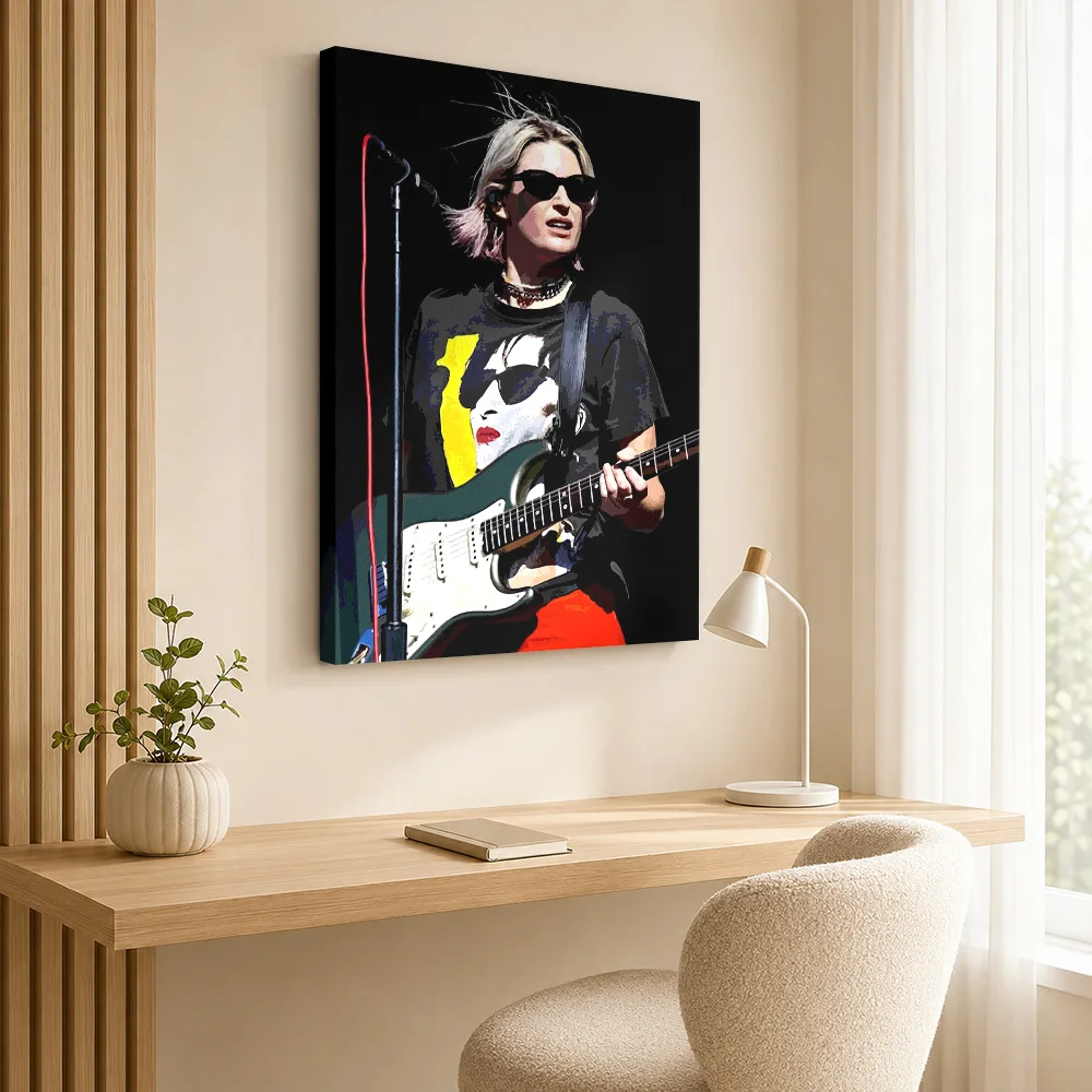 Emily Armstrong Framed Canvas Print Poster Customized Modern Aesthetic Wall Paintings Decoration for Dining Room Ready to Hang