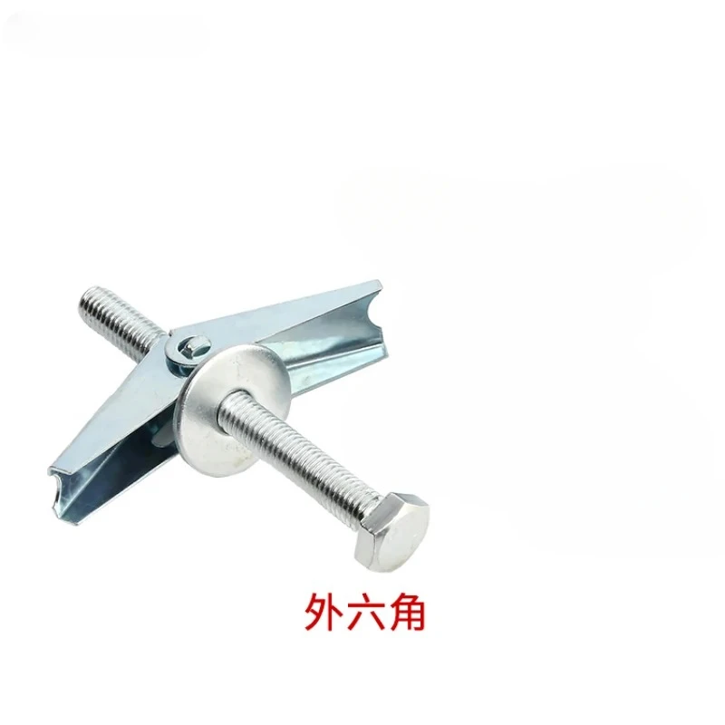 10PCS Carbon Steel Aircraft Expansion Screw Hollow Brick Wall Gypsum Board Umbrella Type Expansion Plug Bolt M10