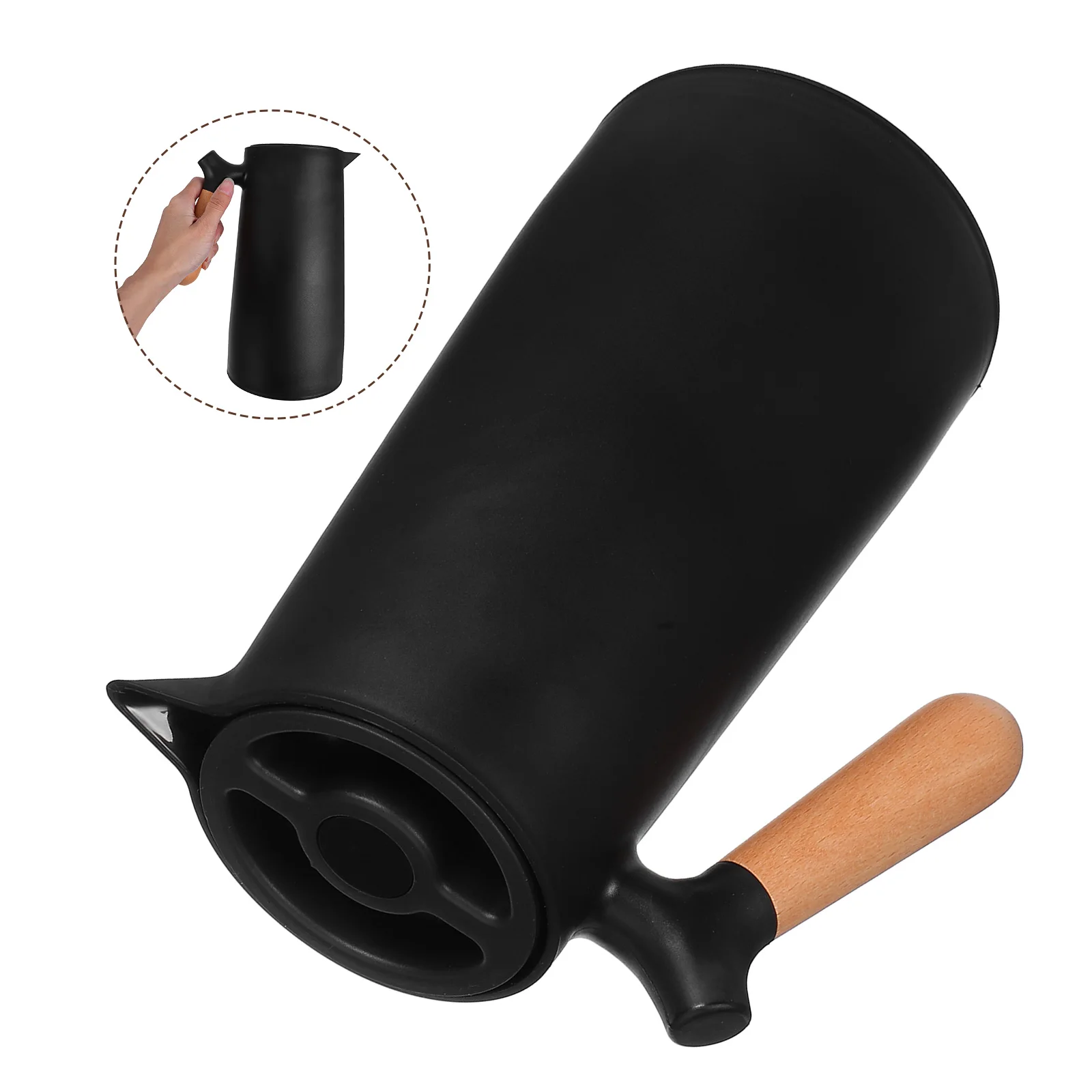 

1pc 1L Thermal Bottle Insulated Water Kettle Large Capacity For Home Office Travel Use Heat Retention Pot Kitchen Barware