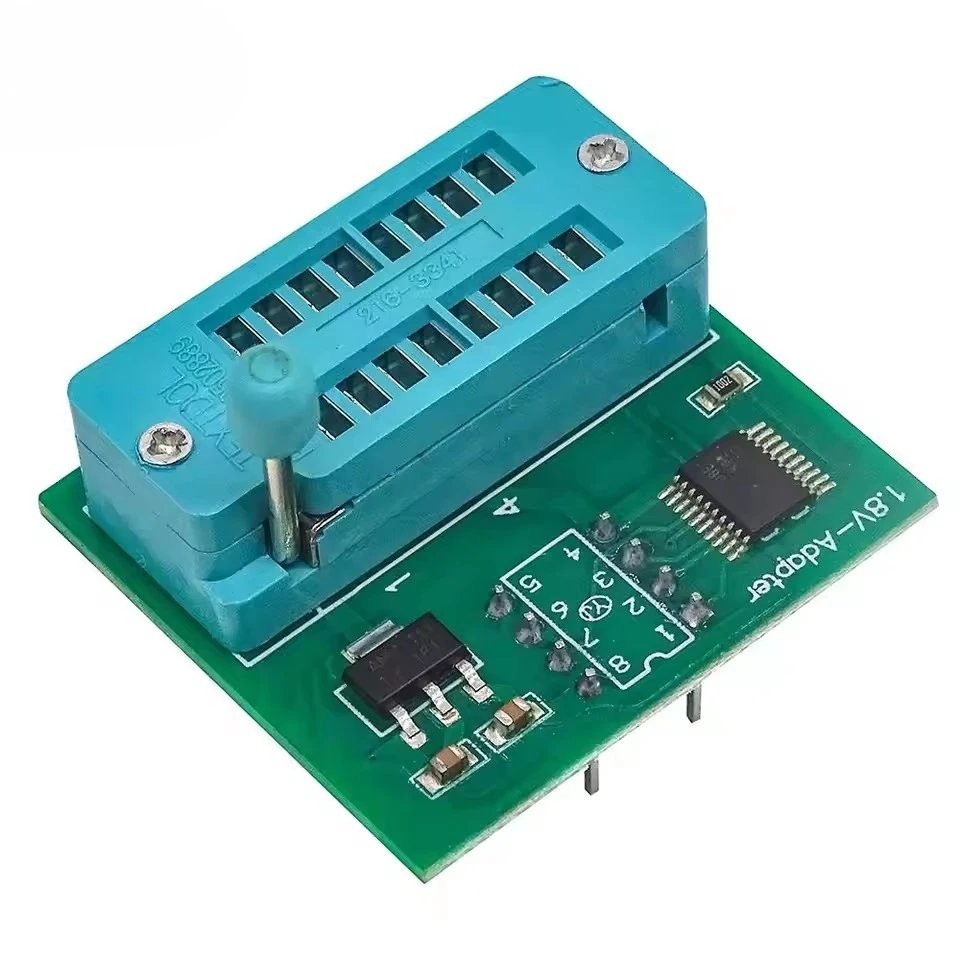 1.8V SOP8-DIP8 Flash Converter Socket Support W25 MX25 SPI Memory Chips, Works With TL866 EZP CH341 Programmer For Motherboard