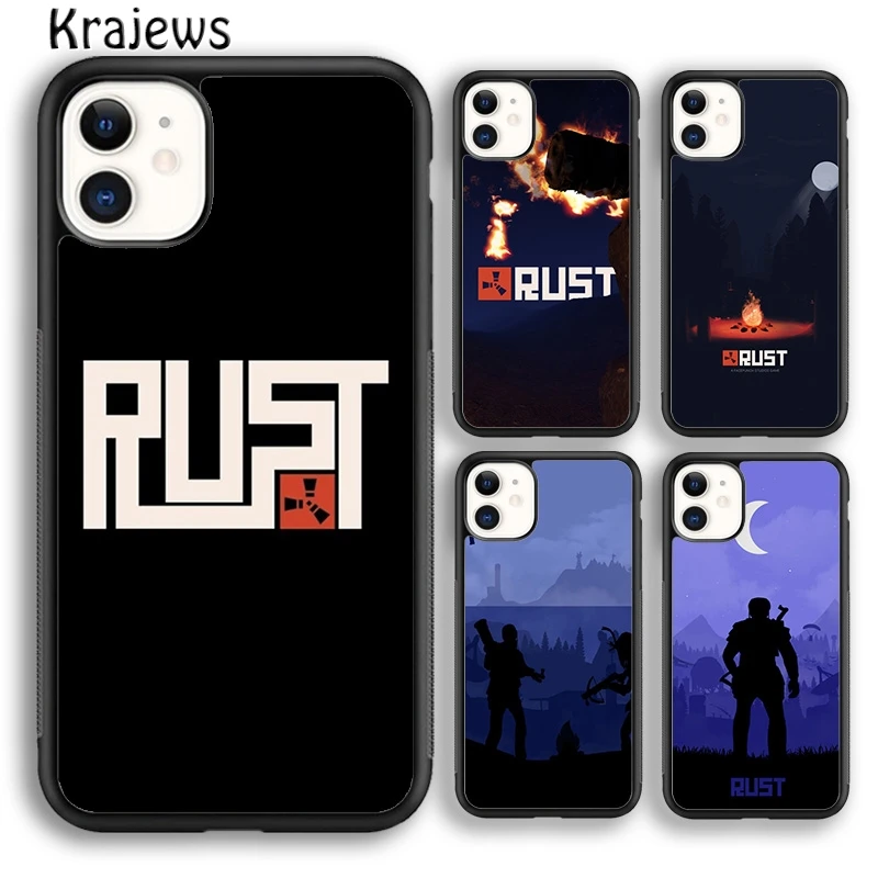 Krajews Rust game Soft Phone Case Cover For iPhone 16 15 14 plus XS XR 11 12 mini 13 pro max coque Shell Fundas