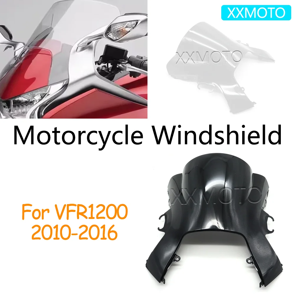 For Honda VFR1200 VFR 1200 VFR-1200 2010-2014 2015 2016 Motorcycle Front Windshield Windscreen Deflector Windproof Protector