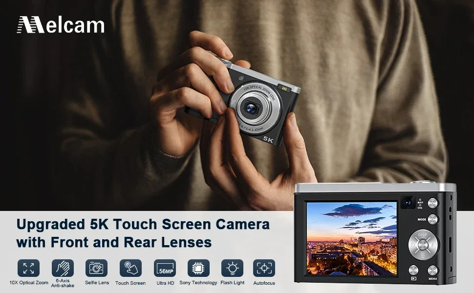 5K コンパクトデジタルカメラ 10倍光学ズーム 光学 ズーム カメラ 5K | Kentfaith - K&F Concept