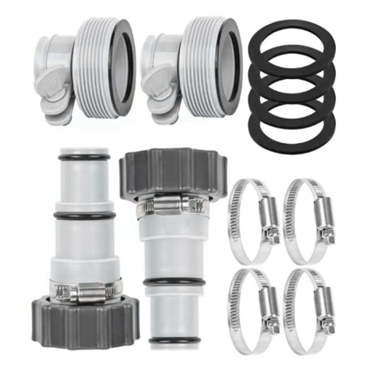 Pool Hose Adapter for Intex Fit ARU Threaded Pump Replacement Hose Adapter Kit Set Now