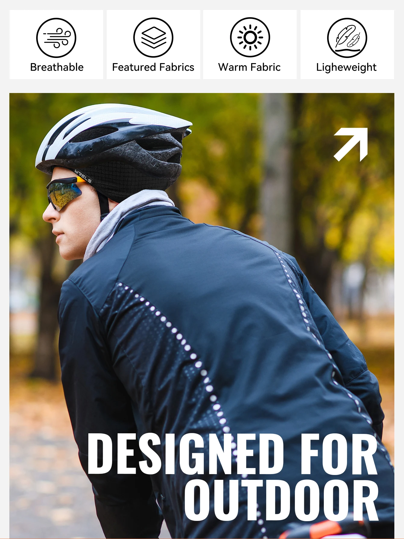 WRELS Anti-Rutsch-Sport-Stirnband, warme Fleece-Ohrenschützer, Ohrenschützer, Winterabdeckung, feuchtigkeitsableitend, für kaltes Wetter, warmes Winter-Stirnband – Detail 4