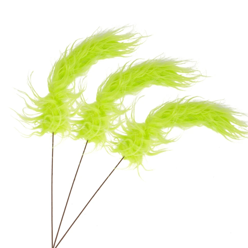 Fluffy Green Grinch Twig Picks Curly Christmas Branch Stems Rustic Arrangement Decor Stylish Indoor Table Centerpiece Ornament view 3