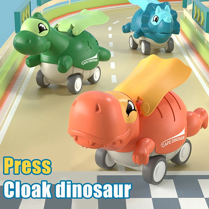 

Милая детская игрушка - мини-гоночный автомобиль с дизайном динозавра, модель инерционного автомобиля тираннозавра