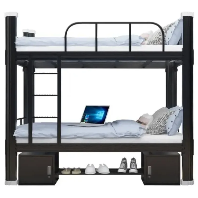 Litera de Metal Modular moderna de dos pisos, marco fuerte, doble dormitorio, Loft para el hogar, Hotel, dormitorios, apartamento, granja