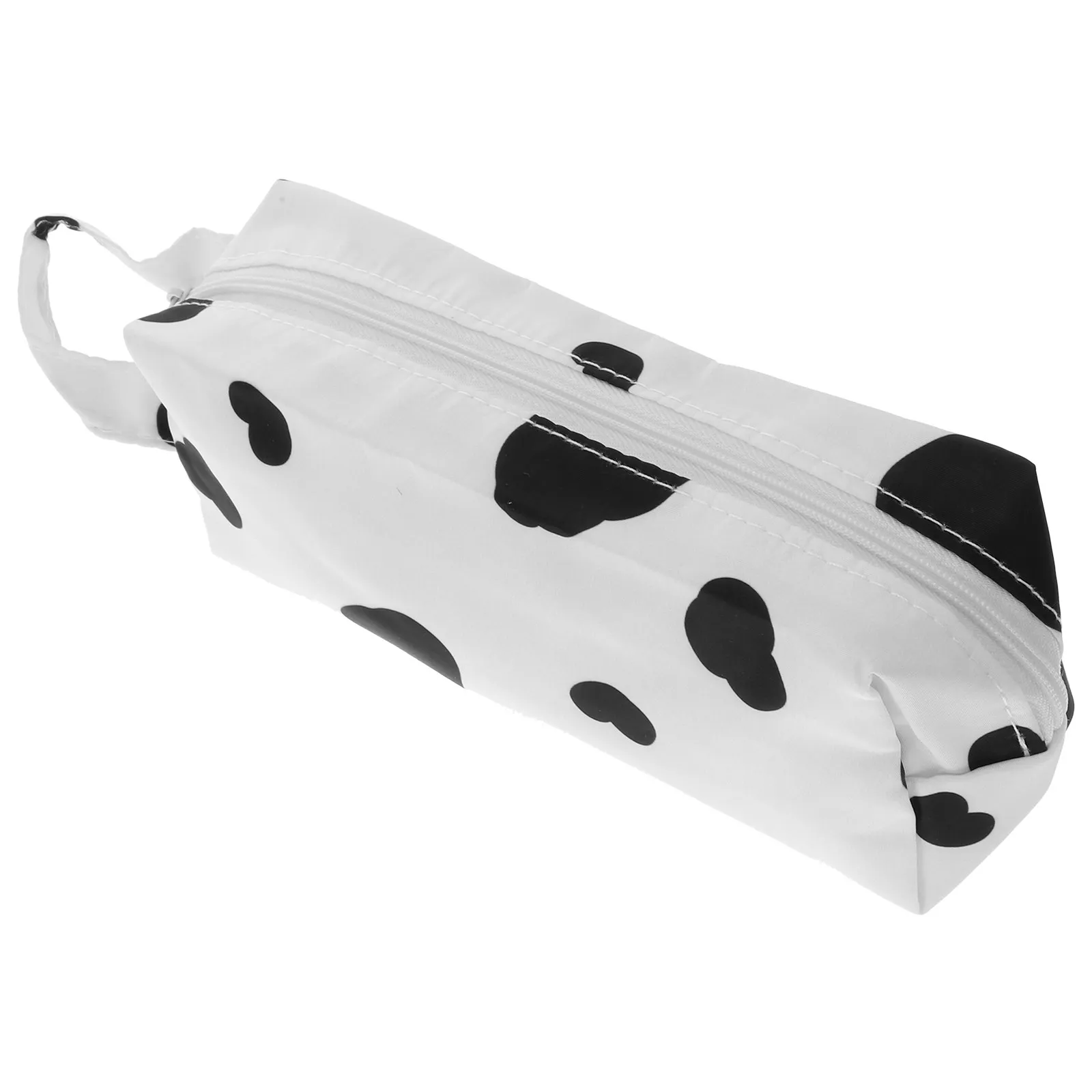 Spacious Cow Design Pencil Pouch Large Zipper Pen Bag Portable School Supplies Storage for Kids Artists Writers