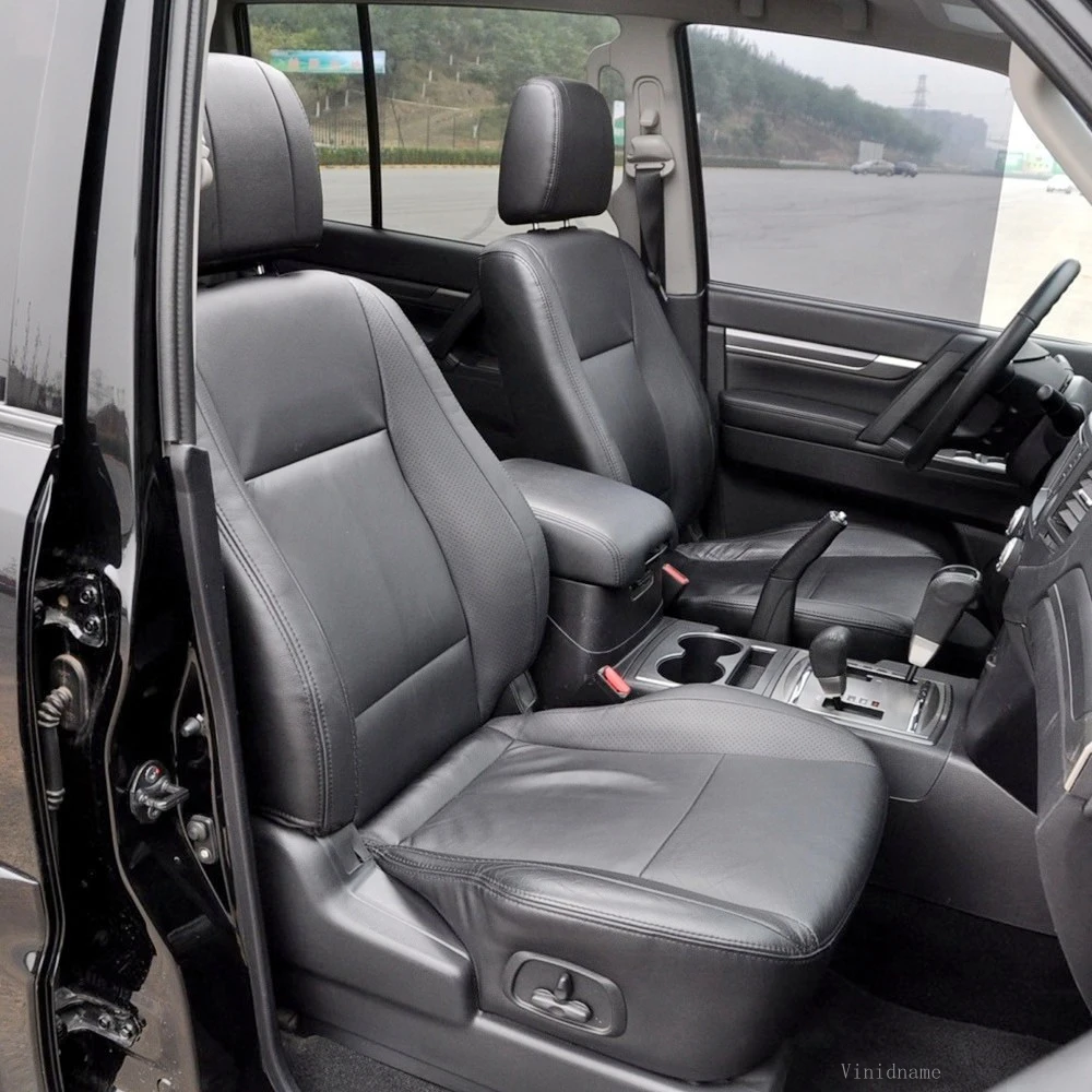 For Mitsubishi Pajero IV 2006-2011 2012-2015 2016-2018 PU Leather Custom Car Seat Covers For 5 Seats Protector Accessories