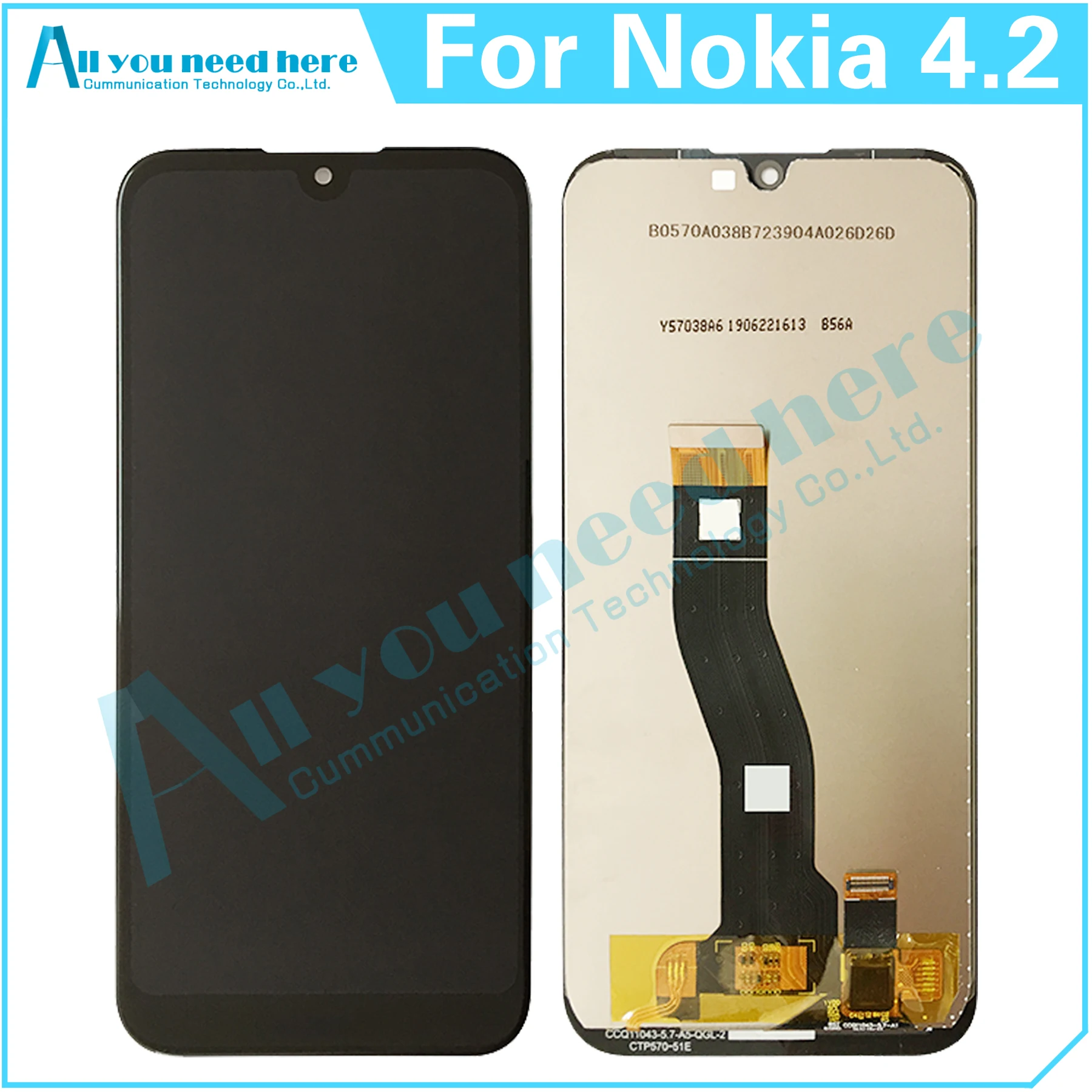 

100% Test For Nokia 4.2 TA-1184 TA-1133 TA-1149 TA-1150 TA-1157 TA-1152 LCD Display Touch Screen Digitizer Assembly Replacement