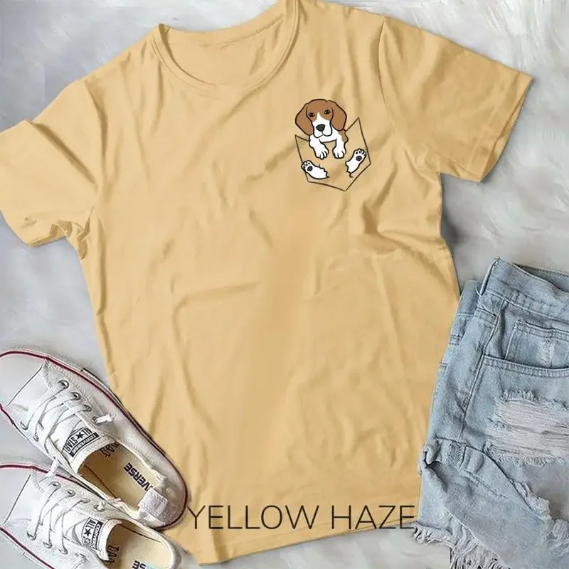 Beagle Dog In The Pocket Cute Pocket Beagle T Shirt Unisex T shirt