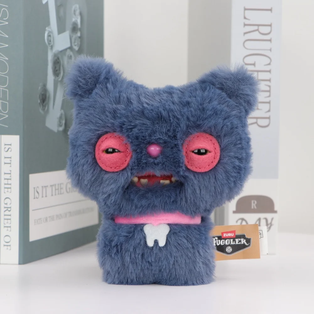 Original Fuggler Hässliche Zähne Monster Plüschtiere Katzen-Bären Plüsch-Schlüsselanhänger Nuggets Anhänger Taschenanhänger Hamburger-Puppen Zufällig 1 Stück – Detail 17