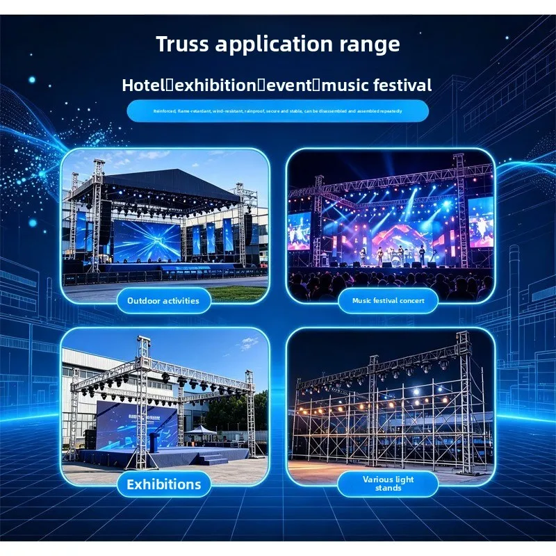 Insert stage, easy to carry, for outdoor commercial promotion