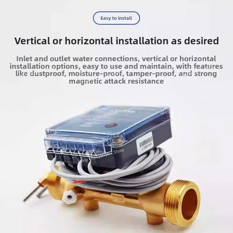 Custom DN25 Ultrasonic Heat Meter DN15, Household Central Air Conditioning High Precision Flow Meter for Heating Systems