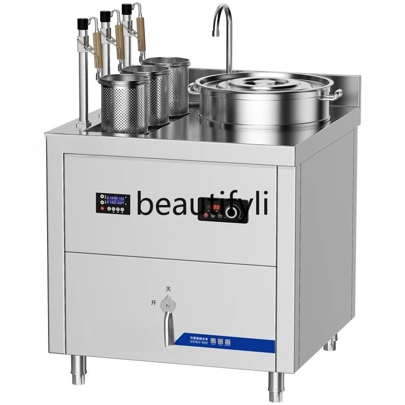 

Fully automatic lifting and cooking stove commercial noodle stove noodle restaurant catering full set combination stove