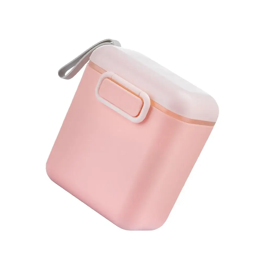 

Milk Powder Storage Box Portable Container for Baby Food Travel Pink Sealed Multi Functional Storing Snacks Home Use
