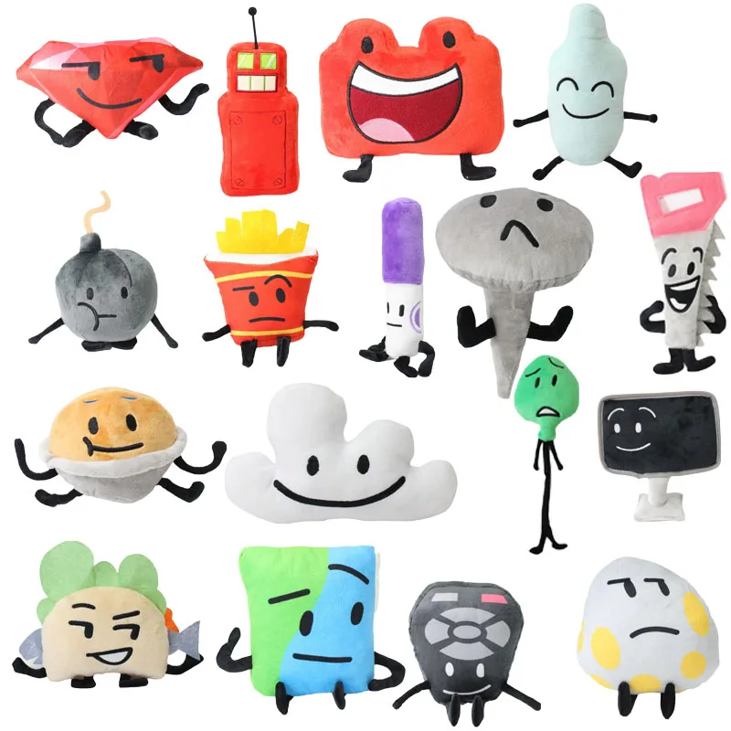 Battle for Dream Island Collectible Plush Toy, Cute Multiple Styles Soft Stuffed Doll, Cartoon Game Merch for Teens Fans