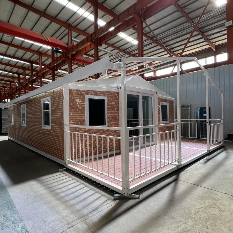 Precio barato, casas portátiles prefabricadas, contenedor, casas modulares vivas con baño y cocina para acampar