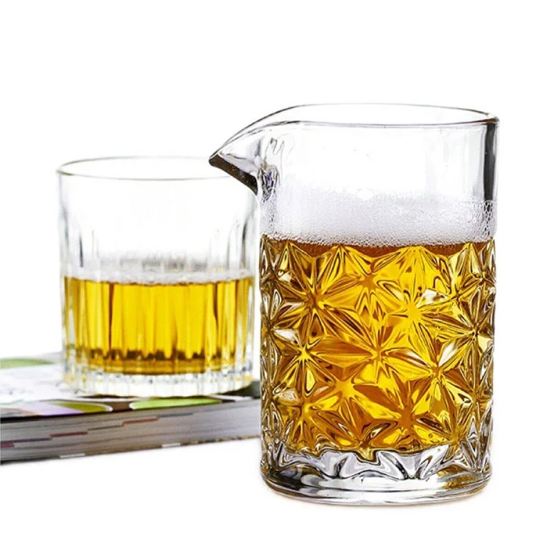 

500ml Glass Studded Cocktail Mixing Glass Bar Tool