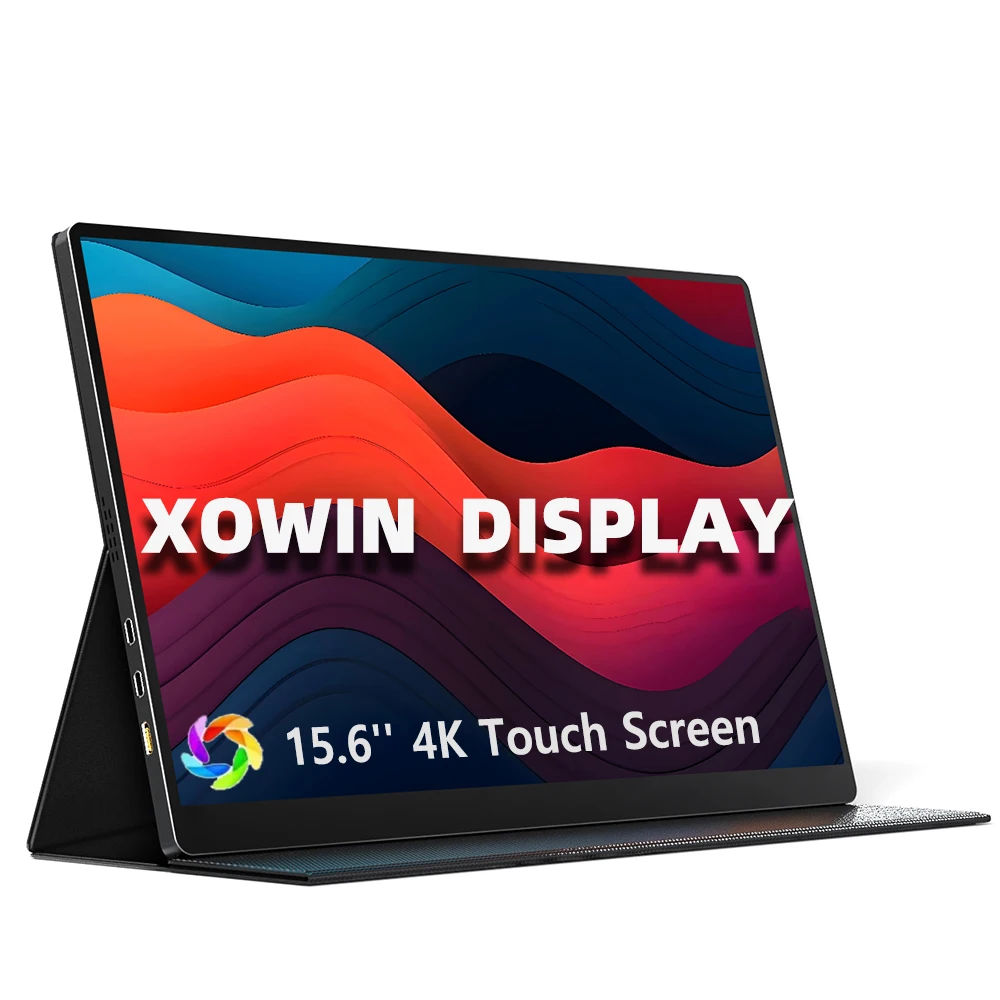 

Touch Screen 15.6 Inch 4K Office Portable Monitor IPS 100%sRGB Dual Speakers Display USB C For Laptop XBox PS45 Switch Mini PC