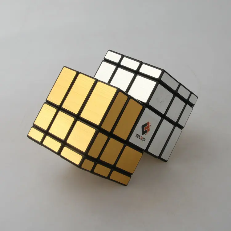 [Weisheit] 3x3 Spiegel Siamese Zauberwürfel Doppel Farbe Siamese Spiegel Unregelmäßigen Zauberwürfel kinder Pädagogisches Spielzeug geschenk