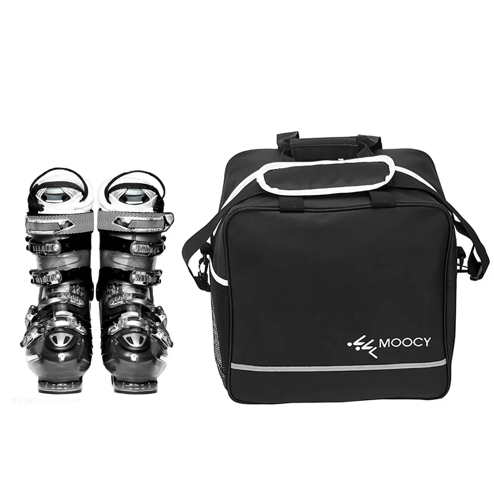 2Pcs Ski Board Boot Bag Combo With Reinforced Handle Detachable Shoulder Straps Adjustable Length Ski Bag For Boards