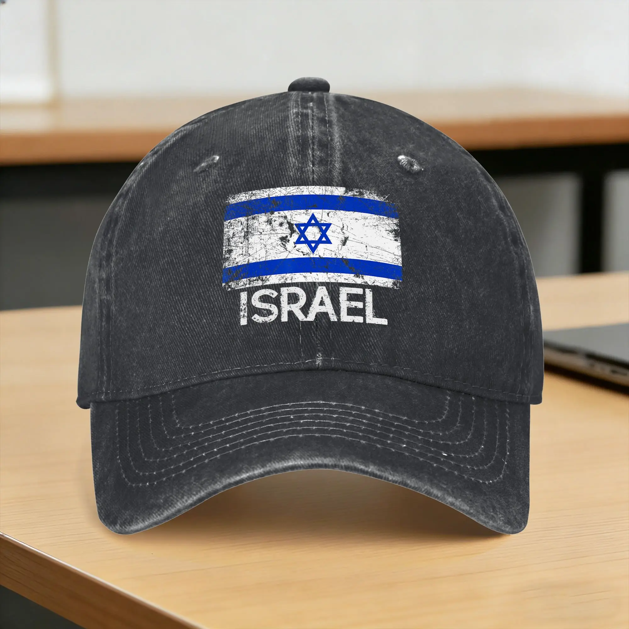 Israel Flag  Washed Baseball Cap  Streetwear Sun Hip Hop Hats Summer Couple Women Hunting Camping Baseball Caps