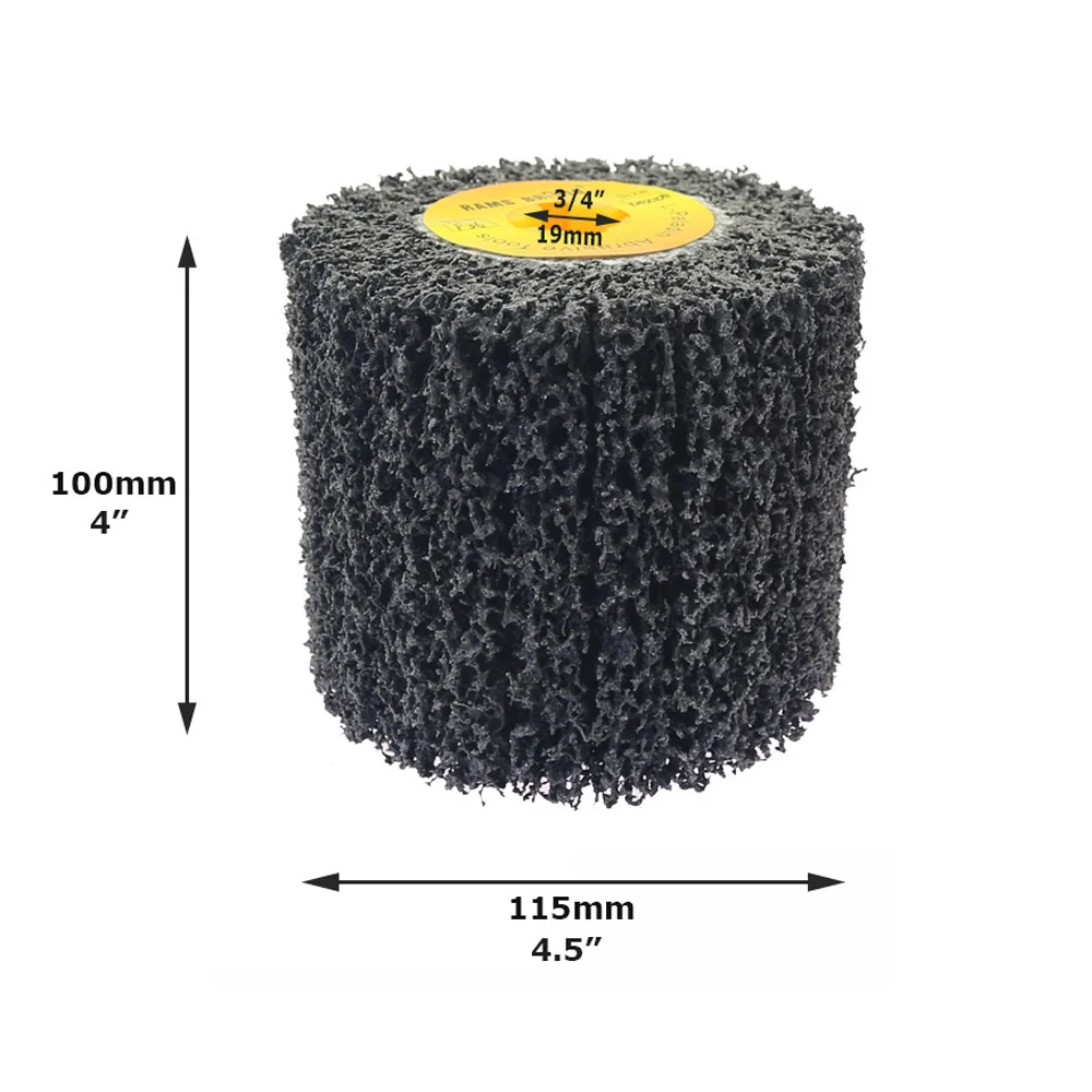 115x100x19mm poli pasek do usuwania rdzy koła do szlifowania metalu ze stali nierdzewnej naprawa spawalnicza kątowe narzędzie do szlifierka polerka — zdjęcie 3