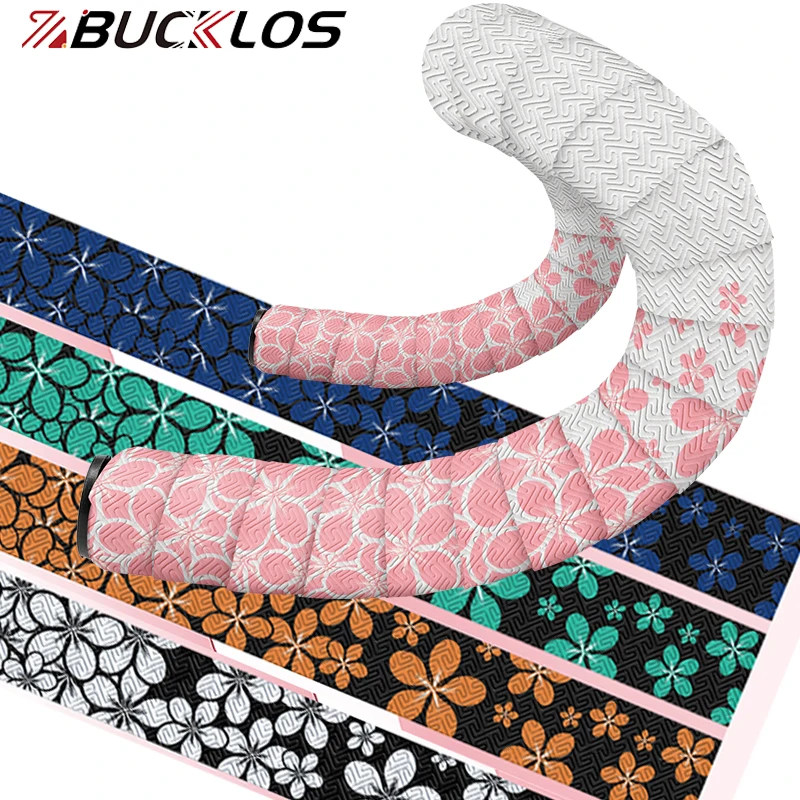 

BUCKLOS Bicycle Handlebar Tape Non-Slip Road Bike Tape Shock Absorbing Speed Handlebar Belt Wear-Resistant Drop Bar Tape