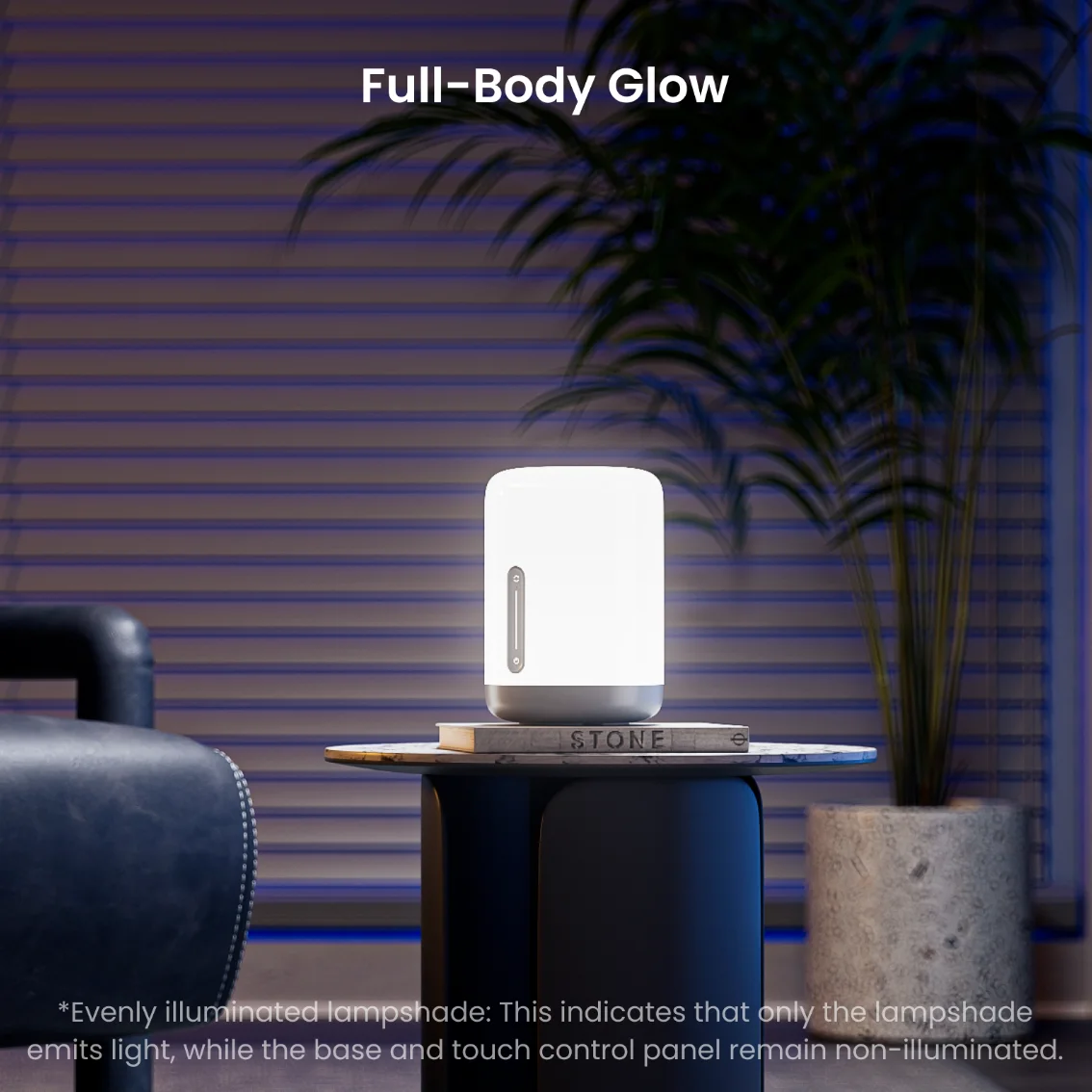 Yeelight Bedside Table Lamp Smart LED D1 Dimmable 2700K-6500K RGB Color Changing Touch Control Night Light Matter Thread view 5