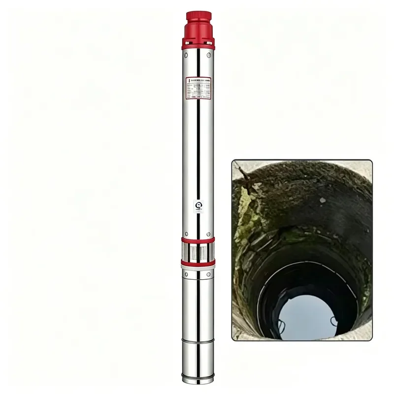 Anti-sand Impeller 1HP Industrial Use QJD 380V Oil Immersed Motor Submersible Pump 1''/1.2'' Outlet Cast Iron Head Outer