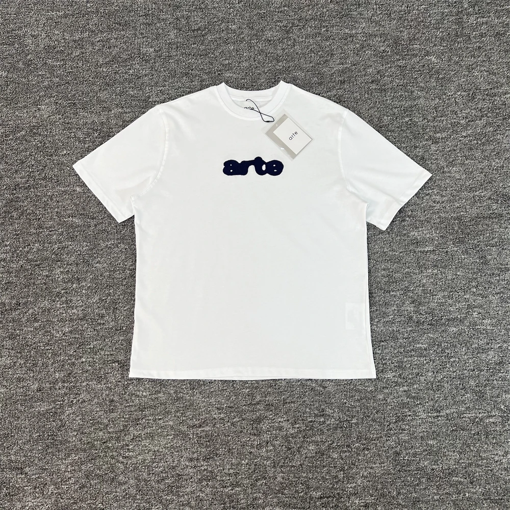 طمس التطريز تي شيرت الرجال النساء جودة عالية قصيرة الأكمام تي شيرت أبيض الأعلى المحملات #2