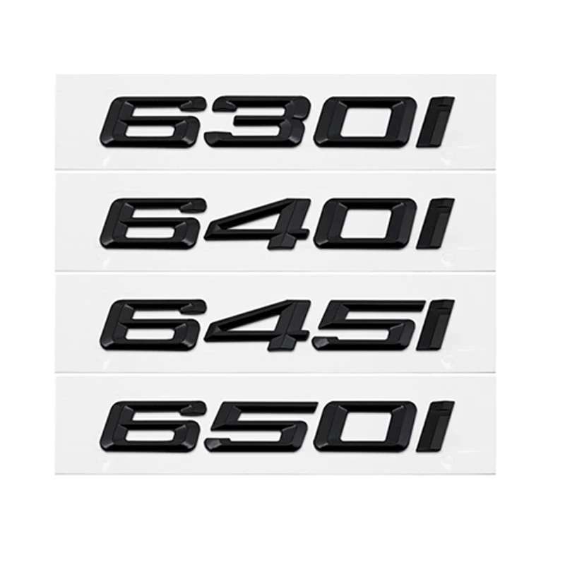 

3D ABS Car Trunk Letters Logo Decals Badge Emblem Sticker For BMW 6 Series 630i 640i 645i 650i E63 E64 F06 F12 F13 G32 Styling