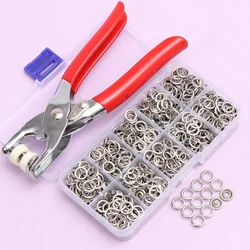 50/100Sets Metal Snaps Buttons with Fastener Pliers Press Tool Kit Perfect for DIY Crafts Clothes Hats Sewing for Jean Wear Bags