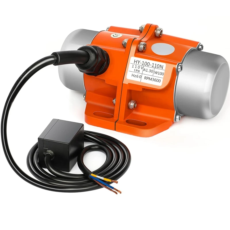 

100Wconcrete Vibrator Vibration Motor Single Phase AC110V 3600RPM,Shell Electric Asynchronous Vibrator For Shaker Table