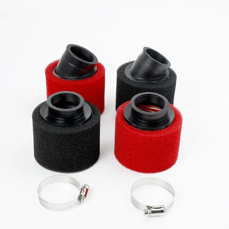 Foam Air Filter 35mm 38mm 42mm 45mm 48mm Black and Red Sponge Cleaner Moped Scooter Dirt Pit Bike Motorcycle