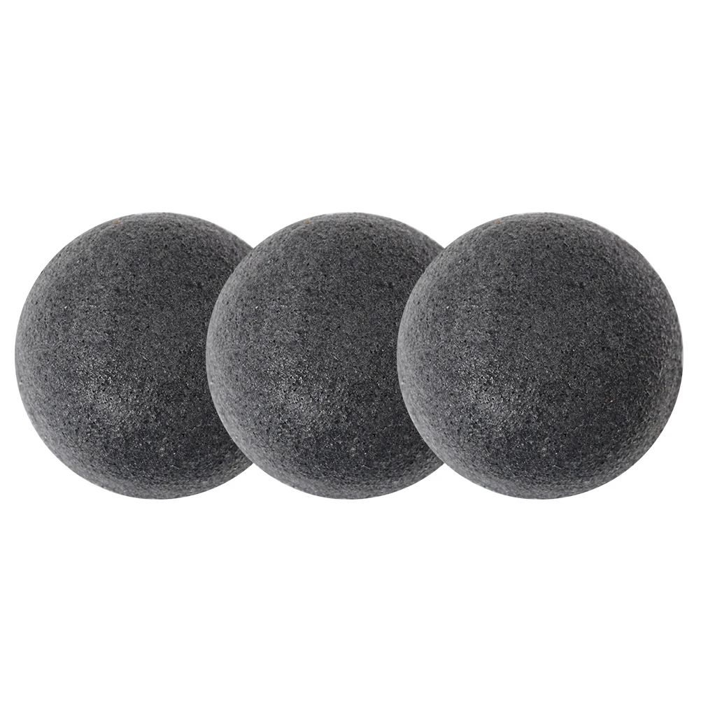

3pcs Semicircular Sponge Eco-Friendly Face Washing Puff Biodegradable Bamboo Fiber For Sensitive