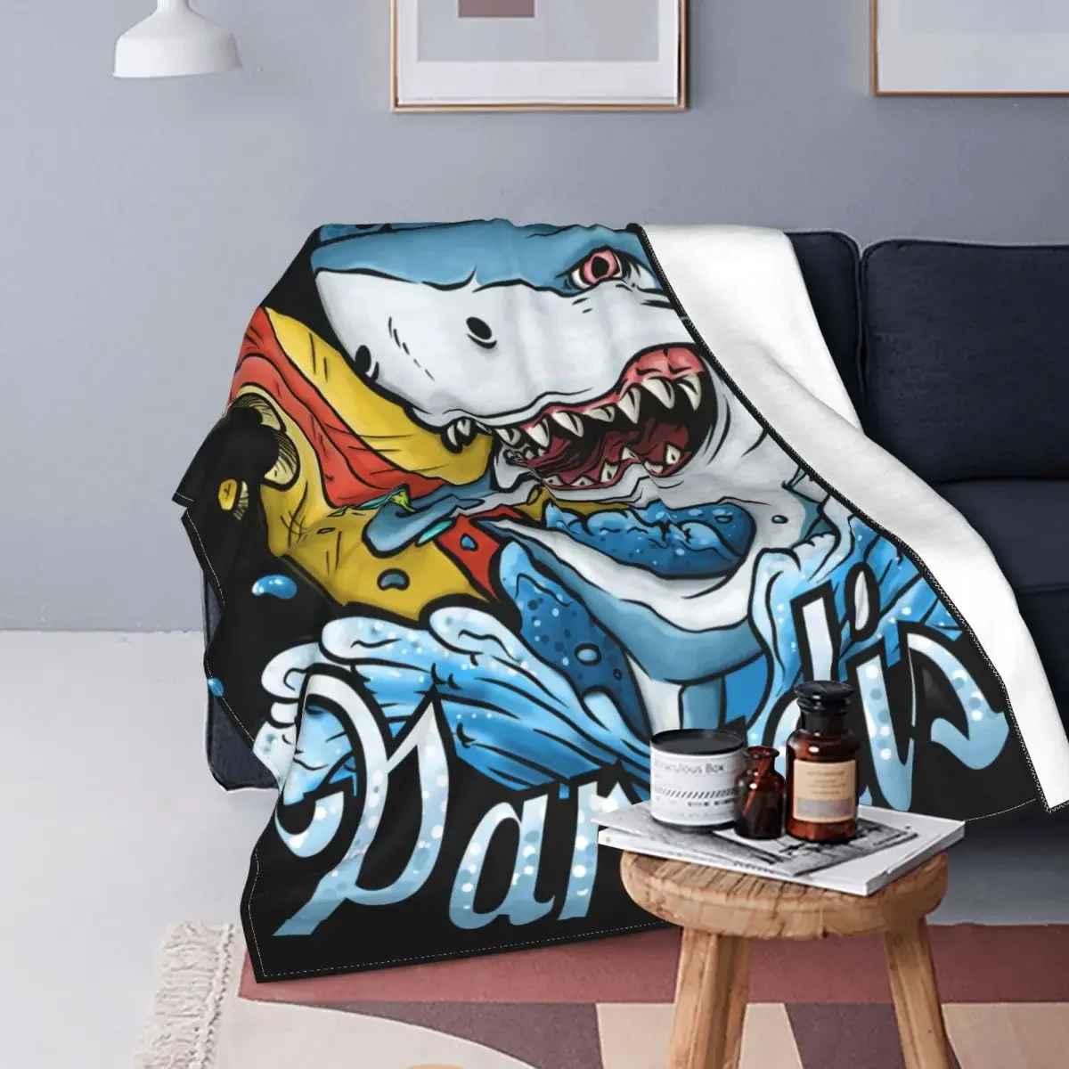 

Fish Baby Blanket Sofa Cover Flannel Summer Marine Animal Cartoon Ultra-Soft Throw Blanket for Bedding Office Bedspreads