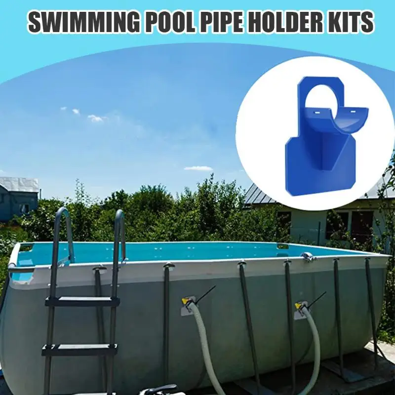 Pool Hose Holder Bracket Tool-Free Installation Anti-Sagging Heavy Duty for Inground Outdoor Pool Cleaning Use