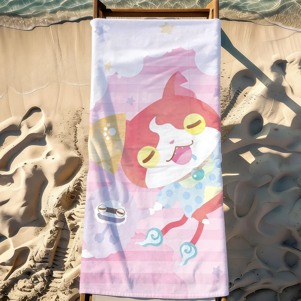 Toalla de playa grande, suave y ligera, resistente a la arena, para viajes, camping, deportes, de secado rápido, con diseño de manga Game Y-Yo-KaiS W-Watch-S