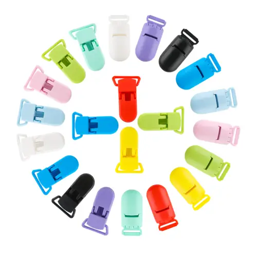 Sunrony 10Pc Plastic Pacifier Clips Holder For DIY Pacifier Chain Necklace Accessories Components For Jewelry Making - Image 6
