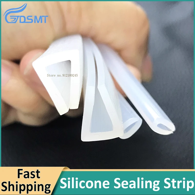 

1 м ~ 5 м U-образная силиконовая уплотнительная лента, прозрачная защитная лента для стеклянных дверей, стола, предотвращающая столкновения