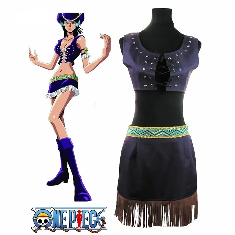 

Nico Robin Two Years ago Summer Dress Adult Kid Cosplay Halloween Costume if;3